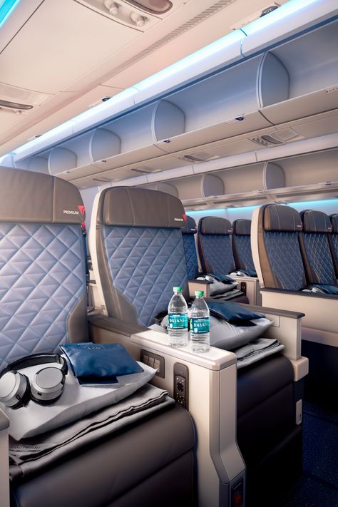 From seat width to amenity kits, we explore the differences when flying premium economy. Plane Travel Hacks, Cute Background For Zepeto, Background For Zepeto, Zepeto Room, Airport Vibes, Premium Economy, Plane Seats, Economy Seats, Airline Seats