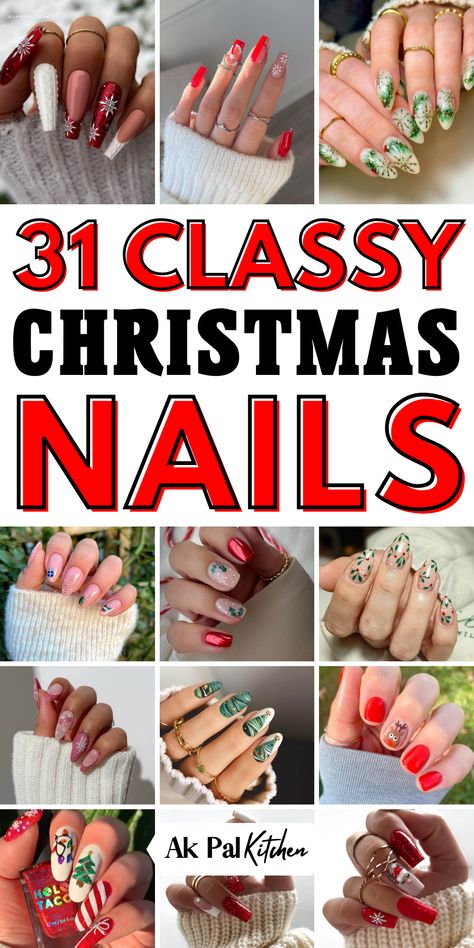 Elevate your holiday look with these Christmas nail designs! From cute Christmas nails to classic red and green nails, find the perfect festive style. Whether you love Christmas almond nails, square nails, or acrylic nails, there are plenty of Christmas nail art ideas to suit your taste. Explore options like Christmas dipped nails, gel nails, and winter nails for a cozy holiday vibe. Get inspired with easy holiday nail designs that make your nails shine all season long! Xmas Design Nails, Sleek Christmas Nails, Christmas Art Nails Designs, Red And Green Tip Nails, Easy Xmas Nail Designs, Modern Christmas Nails Design, Holiday Nail Inspiration, Gel X Christmas Nail Designs, Holiday Nails Acrylic Coffin