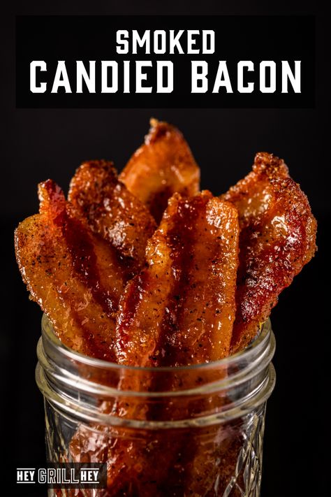 Bacon On A Stick, Woodfire Oven, Candied Bacon Recipe, Bake Sale Treats, Smoked Recipes, Bob Evans, Bacon Appetizers, Pellet Grill Recipes, Traeger Recipes