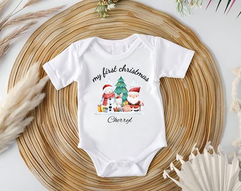 My first christmas Onesie® |  our first christmas, traditional christmas baby outfit, baby boy christmas outfit, baby girl christmas Baby Boy Christmas Outfit, Christmas Traditional, Boys Christmas Outfits, Baby Boy Christmas, Christmas Onesie, Baby Christmas Outfit, Girl Christmas, Traditional Christmas