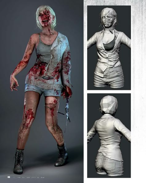 Pose Reference Zombie, Zombie Apocalypse Reference, Zombie Concept Art Character Design, Zombie Design Concept Art, Zombie Pose Reference Drawing, Evil Within Concept Art, Zombie Reference Pose, Zombie Poses Drawing, Zombie Character Art