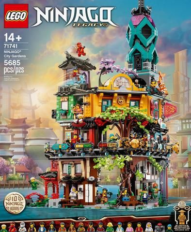 Lego Set 71741 NINJAGO City Gardens - All the Photos Lego Ninjago City Gardens, Lego Ninjago Lego Sets, Ninjago City Gardens, Lego City Birthday, Ninjago Lego Sets, Ninjago Sets, Ninjago Toys, Lego Ninjago City, Ninjago City