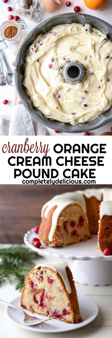 Cranberry Orange Butter, Orange Butter Cake, Orange Cakes, Thanksgiving Sweets, Orange Butter, Orange Bundt Cake, Cranberry Cake, Bunt Cakes, Savory Cakes