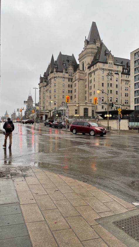 Downtown Ottawa Aesthetic, Canada Moodboard, Ottawa Aesthetic, Montreal Wallpaper, Uni Lifestyle, Ottawa Downtown, Rainy Day In The City, Snow Walking, Ottawa City