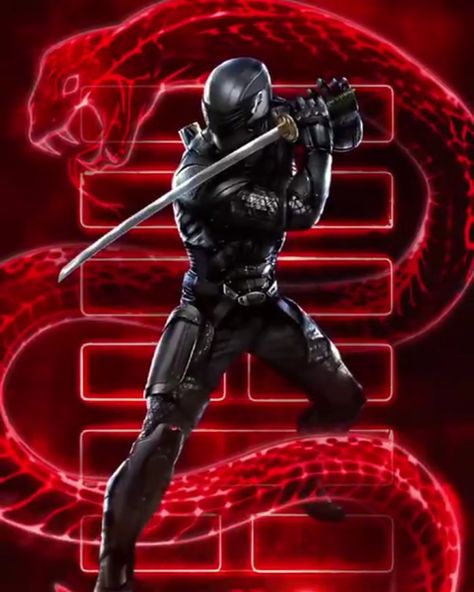 Eyes Symbol, Gi Joe Snake Eyes, Joe Movie, Snake Eyes Gi Joe, Eye Movie, Ninja Suit, Henry Golding, Ninja Art, Gi Joe Cobra