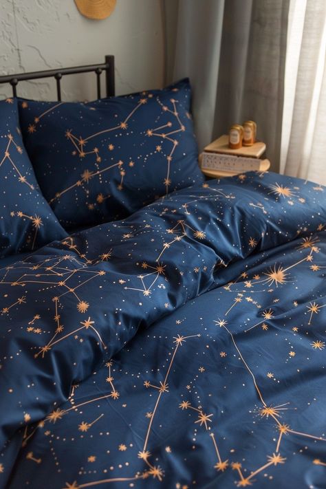 Celestial Aesthetic Decor, Different Core Aesthetics List, Astronomy Bedroom, Celestial Bedroom Aesthetic, Celestial Room Decor, Cottagecore Apartment, Stella Core, Kingdom Landscape, Celestial Bedroom