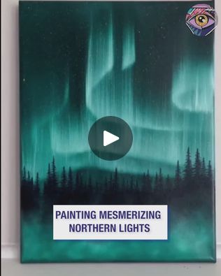 791K views · 14K reactions | How to paint mesmerizing northern lights | Me whispering "wooow" looking at the result was totally involuntary 🤩 | By Bright Side Fun | Facebook Simple Northern Lights Painting, Northen Light Paintings, Painting The Northern Lights, Northen Lights Painting Acrylic, Painting Northern Lights Easy, How To Paint Northern Lights Watercolor, Northern Lights Acrylic Painting Easy, Painting Northern Lights Acrylic, How To Paint The Northern Lights