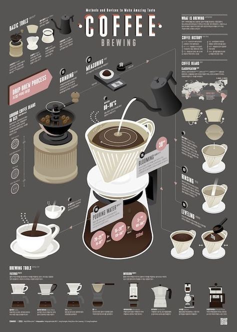 Coffee Infographic Design, Coffee Infographic Posters, Coffee Chart, Info Poster, Coffee Process, Coffee Grain, Coffee Infographic, Coffee Artwork, Bakery Design Interior