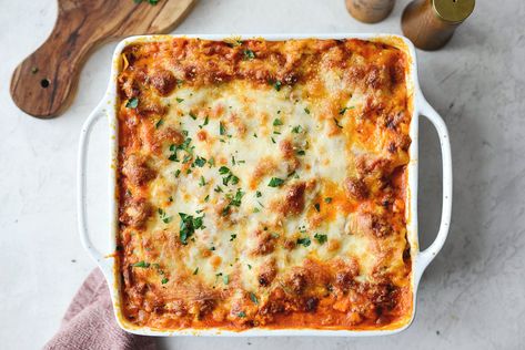 Small Batch Lasagna, Baked Spaghetti Casserole, Spaghetti Casserole, Spaghetti Recipe, Beef Enchiladas, Enchilada Casserole, Easy Family Dinners, Raw Vegetables, Simply Recipes