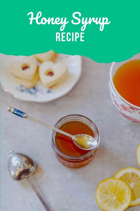 You can use this honey syrup for cocktails, tea, and even home remedies! It only requires 3 ingredients and is quick & easy to make! Syrup For Cocktails, Bees Knees Cocktail, Pine Needle Tea, Honey Simple Syrup, Honey Benefits, Honey Syrup, Healthy Bacteria, Syrup Recipe, Easy Cocktails