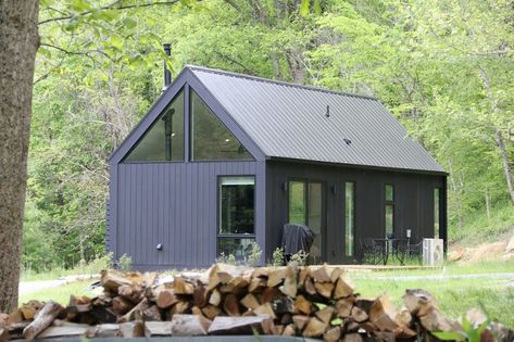 Small Cabins: A Guide to Buying & Building | 2022 | Field Mag Black Cabins, Prefab Cabin Kits, Small Prefab Cabins, Building A Small Cabin, Nordic Cabin, Small Cabin Plans, Modular Cabins, Diy Cabin, Prefab Home