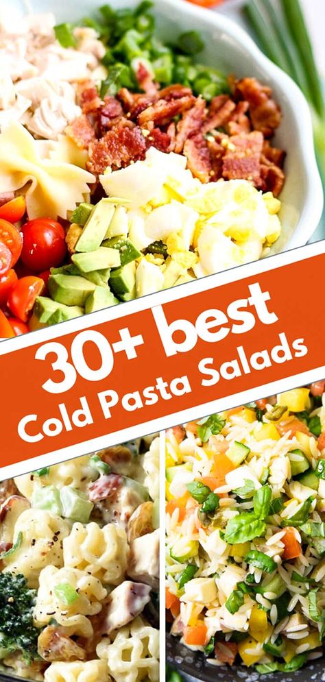 Cold Salad Lunch Ideas, Cold Meals For Lunch To Work, Cold Lunch Salads, Pasta Lunches For Work, Cold Meals For Summer Main Dishes, Healthy Cold Salads For Lunch, Vegetarian Cold Lunches, Cold Salads For Parties Summer, Healthy Cold Salads