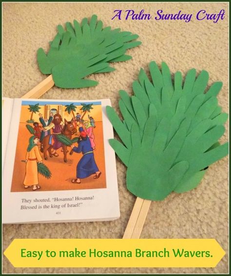 Palm Sunday Craft, Palm Sunday Activities, Lenten Activities, Palm Sunday Crafts, Christ Centered Easter, Sunday School Projects, Easter Sunday School, Sunday Activities, Children's Church Crafts