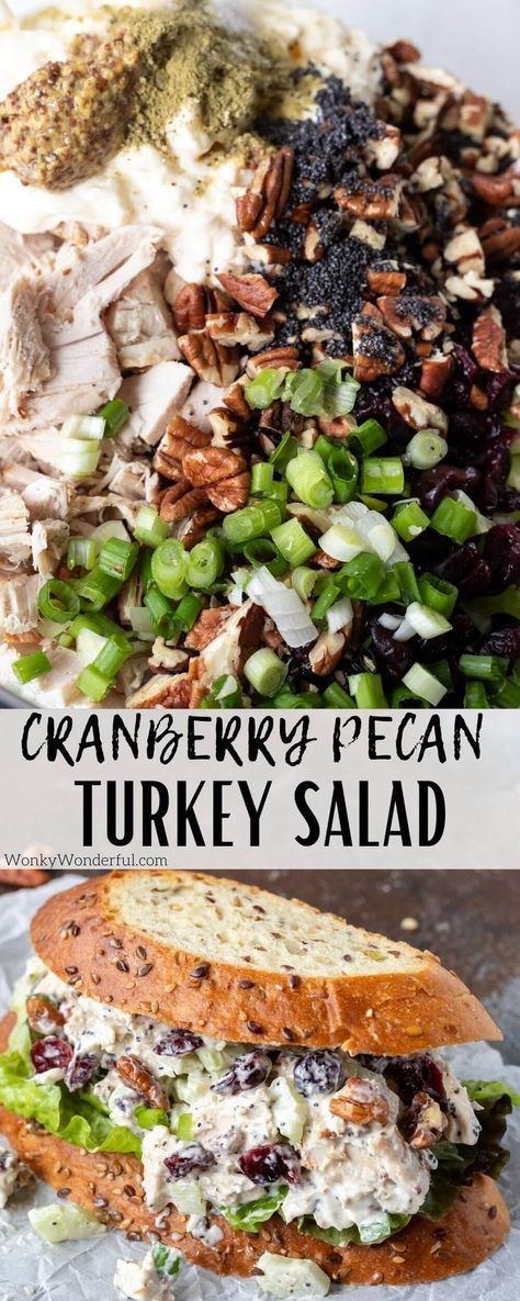 This Turkey Salad Recipe is a great way to use up leftover Thanksgiving turkey. A fresh and flavorful combination. Turkey Salad Sandwich, Turkey Salad Recipe, Juicy Turkey, Turkey Salad, Thanksgiving Turkey Leftovers, Holiday Turkey, Creamy Dressing, Leftover Turkey Recipes, Easy Turkey