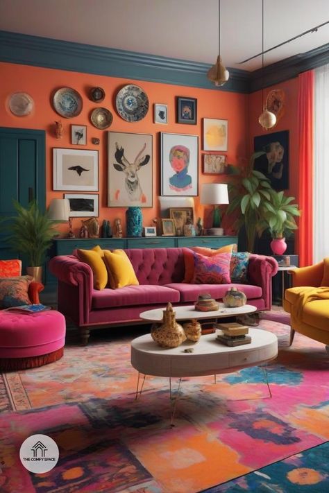 Ever felt like your decor is more chaos than curated? Enter maximalism, the art of turning clutter into a stylish statement. Discover how to balance bold patterns and vibrant colors to create a space that's uniquely yours. Whether you're new to maximalism or a seasoned stylist, find tips to transform your home into a masterpiece of organized chaos. #Maximalism #StylishSpaces #DecorTrends #HomeMakeover #CreativeDesign#Maximalism #StylishSpaces #DecorTrends #HomeMakeover #CreativeDesign 80s Maximalism, Chic Maximalism, Maximalism Aesthetic, Maximalism Interior Design, Modern Maximalism, Maximalism Interior, Comfy Space, Organized Chaos, Maximalist Decor