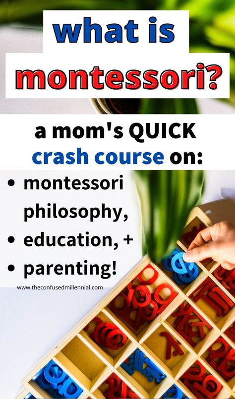 Wondering "what is montessori?" This is the post you've been looking for! Mom who went to montessori school shares a crash course for parents looking to learn the montessori philosphy, utilize montessori at home in their parenting, and tips + history on the montessori method in school! Montessori, What Is Montessori Method, What Is Montessori, Montessori At Home, Montessori Teacher, Montessori Parenting, Montessori Method, Montessori Preschool, Montessori School