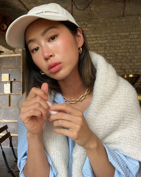 Beige Cap Outfit, Makeup And Skincare Products, Aimee Song, Makeup Sets, Daily Sunscreen, Cap Outfit, Limited Edition Bag, Best Caps, Makeup And Skincare