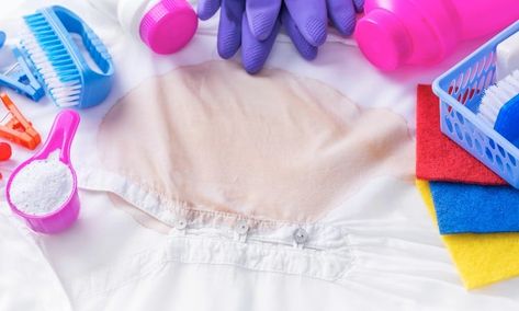 How To Get Fabric Softener Stains Out, Fabric Softener Stain Removal, How To Remove Fabric Softener Stains, Fabric Softener Stains, Downy Fabric Softener, Fabric Softener Dispenser, Stain On Clothes, Liquid Fabric Softener, Sweat Stains