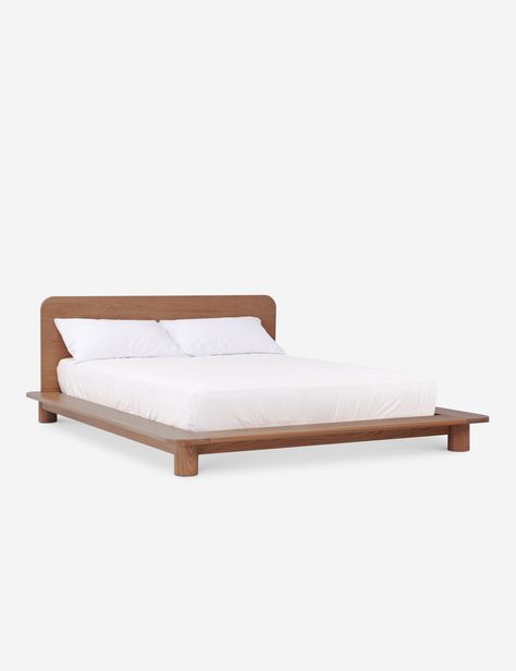 Kiral Bed by Sun at Six Minimalist Platform Bed, Platform Queen Bed, Low Bed Frame, Bedside Essentials, Minimal Furniture, Low Bed, Solid Wood Platform Bed, Wall Bed, Wood Platform Bed