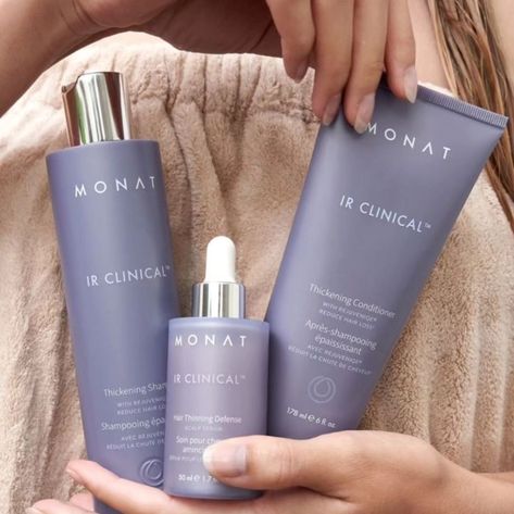 Grab this bundle today for ONLY $56! Spend $56 and get this complete system for $56, a $251 value! Our IR Clinical collection for thicker-looking hair. It features energizing caffeine, nourishing melatonin, and protective antioxidants to OPTIMIZE your natural hair strength and growth 💪 IR Clinical Thickening Conditioner fortifies weakened strands to defend against hair fall & reveal stronger, fuller, more radiant hair.* IR Clinical Hair Thinning Defense Scalp Serum instantly reduce... Scalp Serum, Hair Thinning, Hair Fall, Fall Hair, Defense, Natural Hair, Natural Hair Styles, Serum, Conditioner