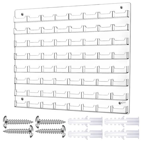 PRICES MAY VARY. Package Information: you will get business card holder, 4 pieces of crews and 4 pieces of expansion tubes; You can put it on your home, will meet your daily using needs Reliable Acrylic Material: our sticker display rack is made from quality acrylic material, sturdy and safe, not easy to break or fade, which will serve you for a long time Easy to Install: our business card holder wall mount includes 8 pieces of tools, easy and convenient for you to install, and easy to remove wh Pegboard Sticker Display, Sticker Displays For Craft Shows, Sticker Vendor Display, Stickers Collection Display, Small Business Display, Sticker Display Ideas, Sticker Displays, Card Holder Display, Sticker Display