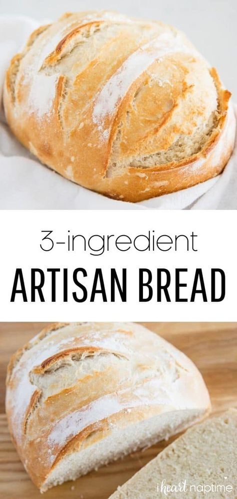 Brioche, Easiest Bread Recipe Ever, Homemade Bread Recipes Easy, Artisan Bread Recipes, Cloud Bread, Bread Machine Recipes, Easy Bread Recipes, 4 Ingredient, Easy Bread