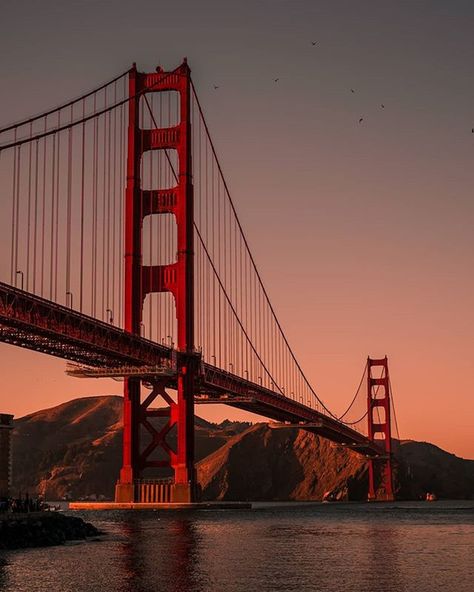 SAN FRANCISCO|Travel community on Instagram: “Golden Gate 🌉 📷Amazing   shot by @90s_hector ⠀ Follow our account about life in Paris @pariscityworld ! New photos every day! ✨🔝⠀⠀ ⠀ ⠀ 🌌Mark…”   #sanfrancisco San Francisco Bridge, Life In Paris, San Francisco Girls, San Francisco Photos, San Francisco Golden Gate Bridge, Adventure Guide, The Golden Gate Bridge, San Pablo, San Francisco City