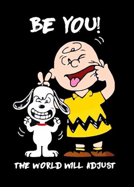 Be You! The World Will Adjust Charlie Brown Snoopy MAGNET | eBay I Got A Rock Charlie Brown, Snoopy Laughing, Thank You Snoopy, Peanuts Happy Birthday, Snoopy Art, Peanuts Thanksgiving, Charlie Brown Quotes, Charlie Brown Characters, Peanut Gang