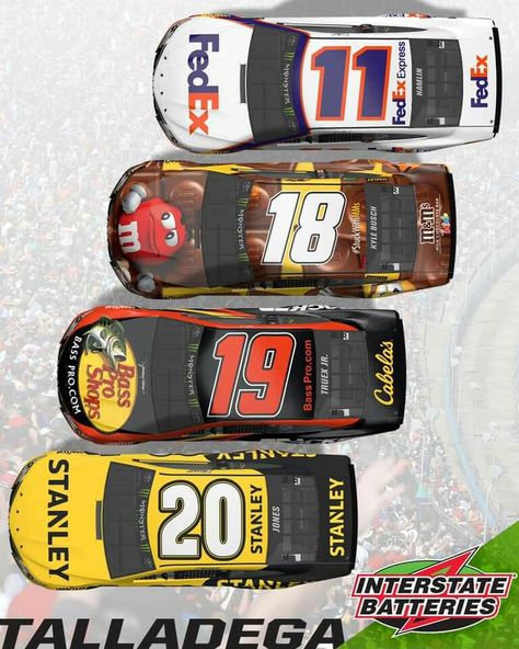 Gibbs Racing Talladega 2019 Nascar Race Tracks, Race Car Driving, Race Tracks, Joe Gibbs Racing, Nascar Race, Car Driving, Sports Wallpapers, Nascar Racing, Race Track