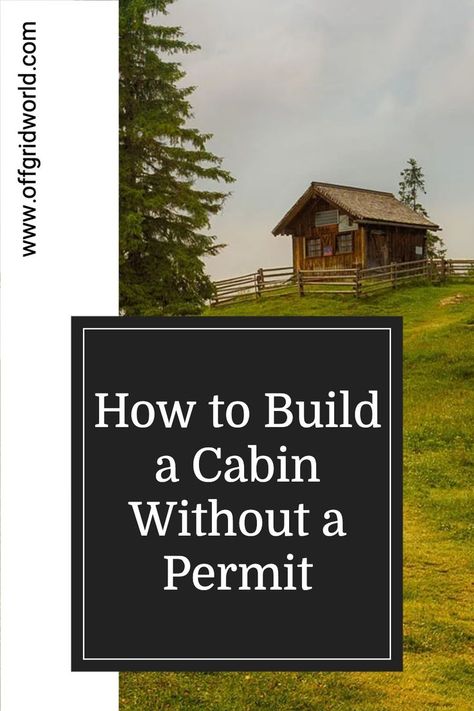 You really can build a little cabin for cheap without a permit. The only limitation really is your own lifestyle choices and the comfort level with which you are willing to live. Here we'll discuss how to build your own off grid tiny cabin without a permit. #offgrid #cabin #tinycabin #offgridliving #offgridcabin #diycabin Cabin Off Grid, Cheap Houses To Build, Cabin Homestead, Pre Built Cabins, Build A Cabin, Homestead Projects, Sustainable Houses, Cheap Cabins, Sustainable Ideas