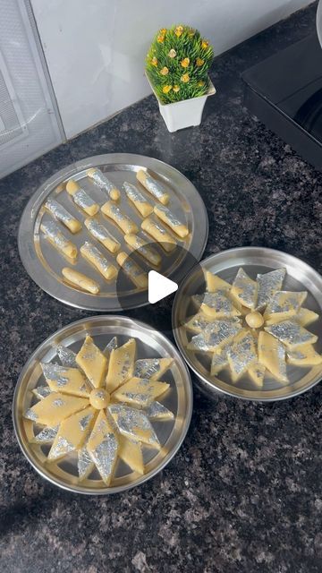 Nisha Awasthi on Instagram: "📌Kaju katli se bhi tasty bani hai ye mithai 😋Detail👇   📌Ingredients  10 - Cashews 1/2 cup-Sugar  1/2 cup-Roasted chana dal 4 -Cardamom  1/2 cup - Milk powder  3 tbsp -Milk  Ye homemade kaju katli se bhi jyada tasty mithai (sweet) pasand aai ho to like and comment please.Also share for rakshabandhan special sweet.❤️  Follow for more easy recipes @nishacooingvlog  To buy this Oddy eco bake paper @oddyuniwraps   #kajukatli #kaju #kajuroll #mithai #snack #rakshabandhan #easymithairecipe #rakshabandhanspecial #homemade #tasty #pure #desi #healthy #yummy #sweet #easyrecipe #instareels #instadaily #reel #cookingvlog #nishacookingvlog" Peanut Kaju Katli, Milk Powder Sweet Recipes, Kaju Katli Recipe, Sweet Dishes Desserts Indian, Easy Indian Sweet Recipes, Peanut Chutney, Cheap Easy Meals, Cooking 101, Special Desserts