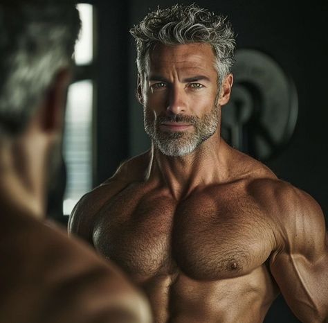 Blond Bearded Men, Handsome Man Over 40, Handsome Latino Men, Silverfox Men, Handsome White Men, Happy Mens Day, Grey Bearded Men, Middle Aged Men, Men Muscles