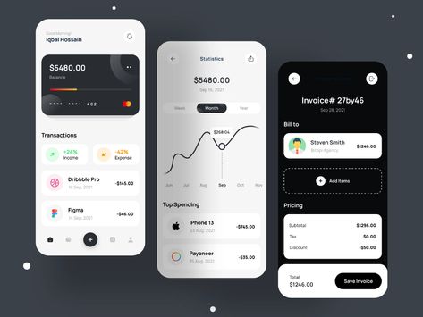 Expense Tracker App, Research Process, Web Design Ux Ui, Ux Research, App Interface Design, Finance App, Mobile Ui Design, Mobile Banking, App Interface