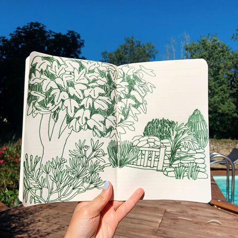 Léa Maupetit on Instagram: “About this afternoon, with the figtree #illustration #sketches #maupetitsketches” Sorie Kim, Sketchbook Art Journal, Arte Sketchbook, Arte Inspo, Sketchbook Journaling, Sketchbook Inspiration, Urban Sketching, Art Journal Inspiration, Art Block