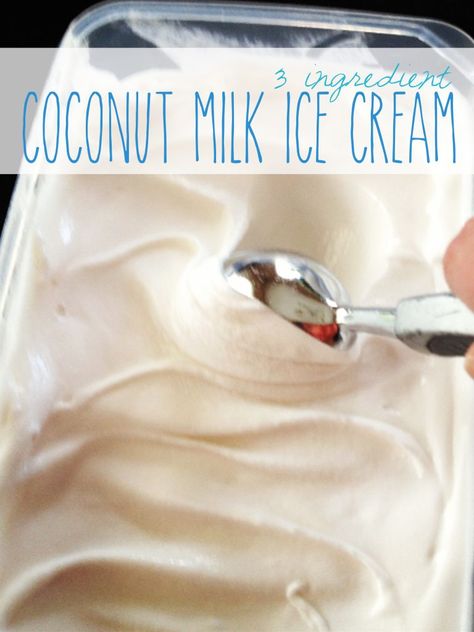 3 Ingredient Coconut Milk Ice Cream / Dairy Free Ice Cream Dairy Free, Paleo Ideas, Coconut Milk Ice Cream, Ice Scream, Coconut Milk Recipes, Dairy Free Ice Cream, Milk Ice Cream, Snacks Healthy, Coconut Ice Cream