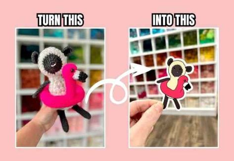 Want to learn how to turn a picture into a sticker? In this tutorial I'll show you how to create stickers from photos that you can sell in your shop. Sticker Tutorial, Create Stickers, Make Stickers, Photo Layers, Modern Crochet Patterns, Easy Crochet Patterns Free, Crochet Business, Photo Stickers, Modern Crochet