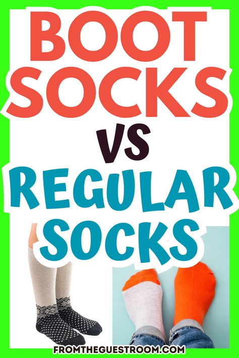 Boot Socks vs. Regular Socks Socks For Boots For Women, How To Wear Boot Socks, Boot Socks How To Wear, Boot Socks Outfit, Sock Boots Outfit, Booties Outfit, Sock Outfits, Boot Socks, No Problem