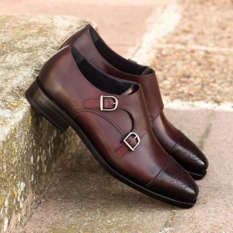 Monkstrap Shoes, Goodyear Shoes, Mens Monk Strap Shoes, Double Monk Strap Shoes, Gents Shoes, Monk Shoes, Double Monk Strap, Gentleman Shoes, Classy Outfits Men