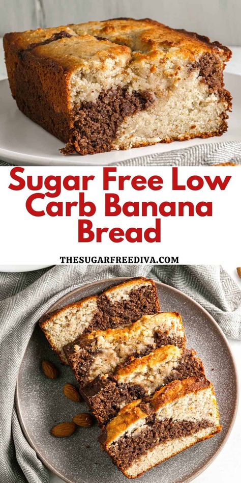 Healthy Low Carb Banana Bread, Low Carb Banana Bread Almond Flour, No Carb Banana Bread, Low Carb Banana Desserts, Low Carb Banana Recipes Healthy, Bread Recipes For Diabetics Low Carb, Best Keto Banana Bread Recipe, Low Carb Banana Bread Coconut Flour, Easy Low Carb Banana Bread