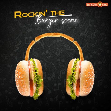 Casa Rock, Creative Ads Design, Creative Burger, Burger Ideas, Food Videography, Health Facts Fitness, Restaurant Poster, Photoshop Tutorial Typography, Happy Birthday Love Quotes