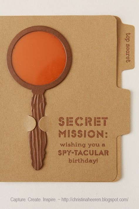 Wishing you a Spy-tacular Birthday ~ Capture. Create. Inspire. Secret Box Ideas, Spirit Week Themes, I Wish, Casino Birthday Party, Planet Party, Interactive Gifts, Casino Birthday, Fun Birthday Card, Spy Party