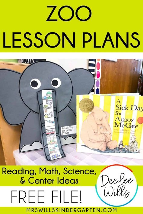 Zoo Lesson Plans, Zoo Activities Preschool, Zoo Lessons, Zoo Animal Activities, Zoo Book, Zoo Activities, Animal Lessons, Preschool Language, Kindergarten Books