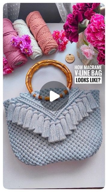 Macrame Basket, V Line, Bag Insert, Macrame Bag, Macrame Ideas, Macrame Tutorial, Do You Like It, Boho Bag, Macrame Patterns