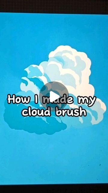 Art by MayBot on Instagram: "How I made my cloud brush, to draw fluffy clouds :D #cloud #cloudtutorial #arttutorial #drawingtutorial #digitalart #procreate" How To Draw Clouds, Make Brushes, Draw Clouds, Cloud Tutorial, Brushes Procreate, Sketch Poses, Fluffy Clouds, Art Tutorials, To Draw