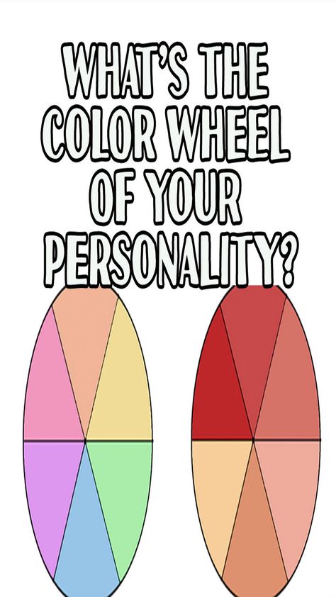 What's The Color Wheel Of Your Personality? If You Were A Color You Would Be, How To Find Your Favorite Color, Fdd9d9 Color, What’s Your Type, Which Are You Today, What Color Are You, Color Meaning Personality, They Them, True Colors Personality Test