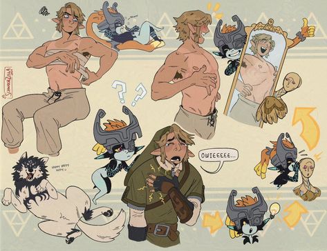 Trans Link, Legend Of Zelda Characters, Botw Zelda, Link Art, Link Zelda, Zelda Art, Mini Comic, Legend Of Zelda Breath, Zelda Breath