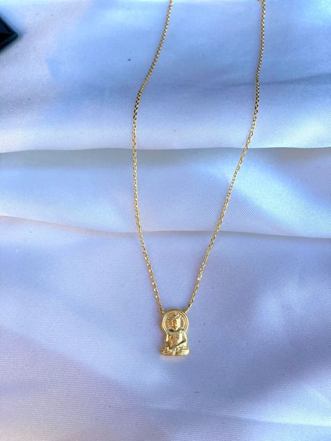 Mini Buddha Pendant. Buddha defines  for peace and success in life. Gold filled and hypoallergenic. Buddha Necklace Gold, Buddha Necklace, Success In Life, Buddha Pendant, Necklace Minimalist, Gold Cuffs, Wedding Jewellery Necklace, Gold Dipped, Pretty Gift