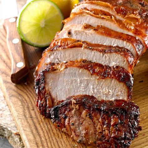 Roast Pork Loin with Caramelized Onions and Sherry Wine Sauce Recipe | Sur La Table Smoked Pork Loin Roast, Smoked Pork Loin, Cuban Dishes, Sherry Wine, Roast Pork, Pork Loin Roast, Beans Recipe, Cuban Recipes, Smoked Pork