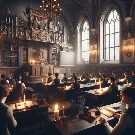 Fantasy Academy Concept Art, Witch School Aesthetic, Heaven Background Aesthetic, Magic Academy Art, Magical School Aesthetic, Magic Academy Aesthetic, Fantasy Schools, Magic School Aesthetic, Fairytale School