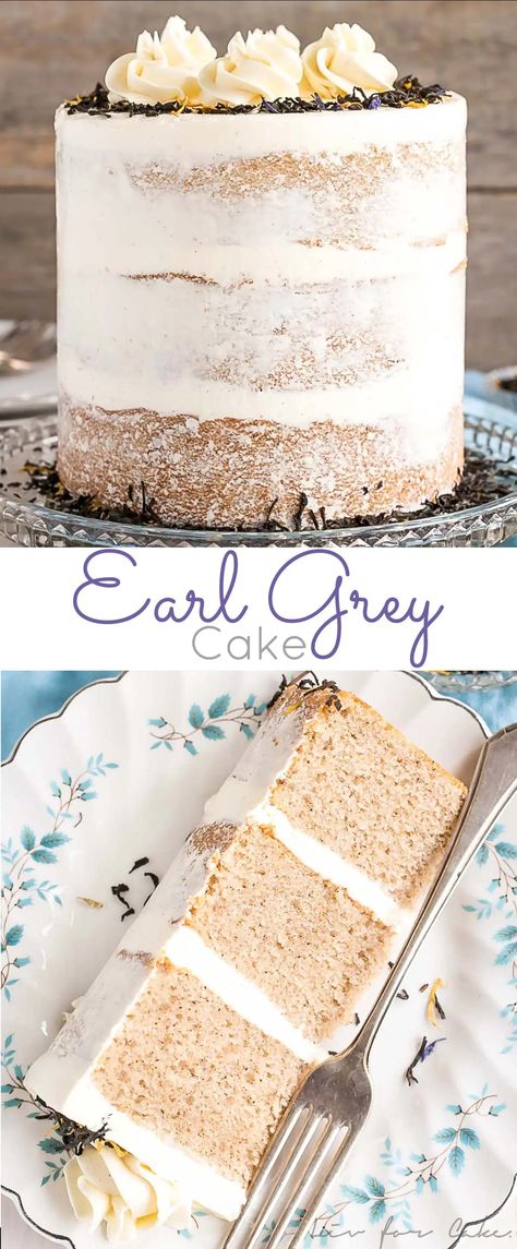 Best Ever Birthday Cake Recipe, February Cake, Cake Ideas Wedding, Earl Grey Cake, Grey Cake, Vanilla Bean Buttercream, Weight Watcher Desserts, Patisserie Fine, Cake Layers